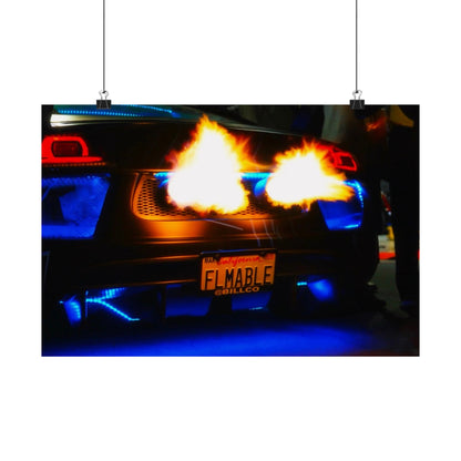 Audi R8 Shooting Flames